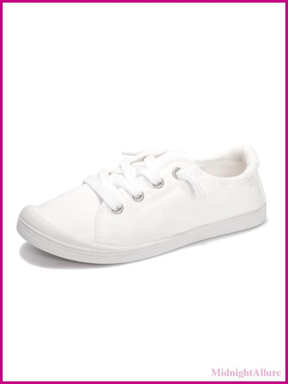 Women's Canvas Slip On Loafers - Breathable Low Top Casual Flat Shoes